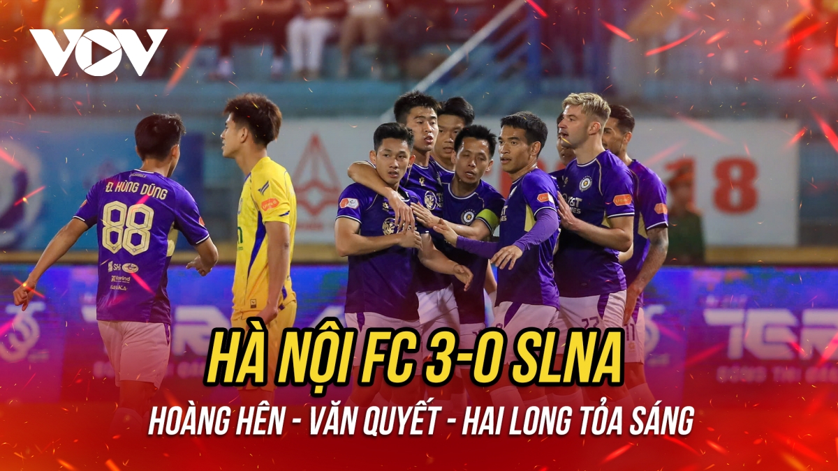 Kết quả vòng 16 V-League 2025/2026: Hà Nội FC thắng đậm SLNA